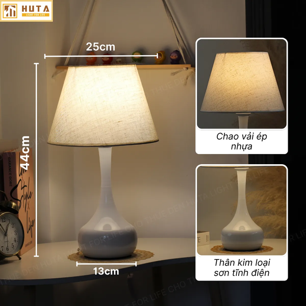 Cho Thuê Đèn Ngủ Thân Kim Loại Mã T3 | Điều Chỉnh Ánh Sáng | Decor Sự Kiện