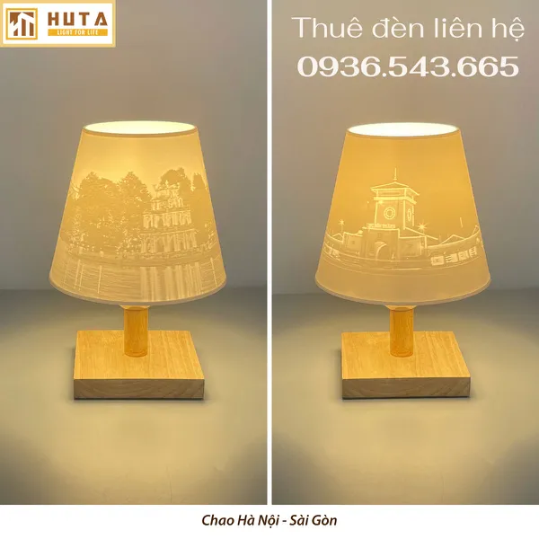 Cho Thuê Đèn Ngủ Thân Gỗ Mã G3