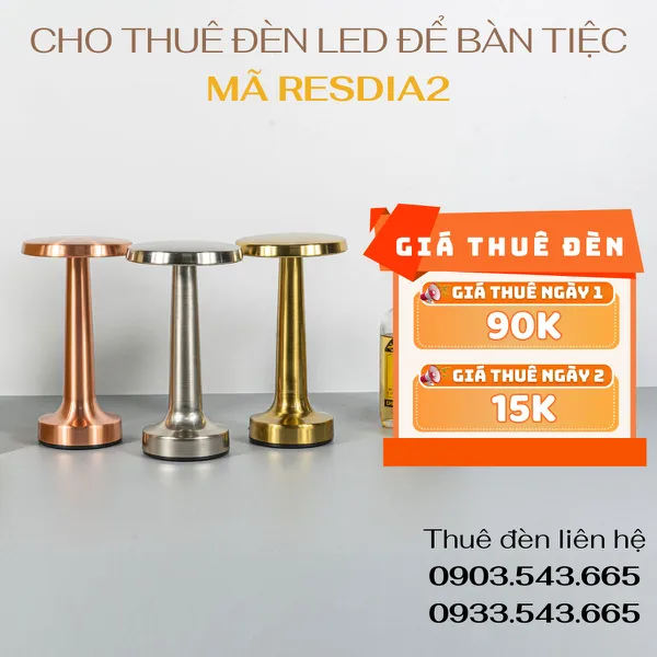 Cho Thuê Đèn Trang Trí Bàn Tiệc Sự Kiện Mã RESDIA2