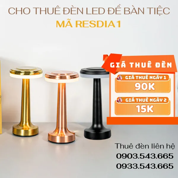 Cho Thuê Đèn Bàn Cảm Ứng Mã RESDIA1