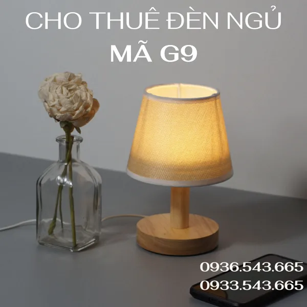Cho Thuê Đèn Decor Thân Gỗ Mã G9
