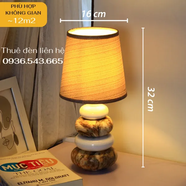 Cho Thuê Đèn Ngủ Thân Gốm Sứ Mã S12