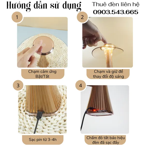 Cho Thuê Đèn Led Để Bàn Mã ET1