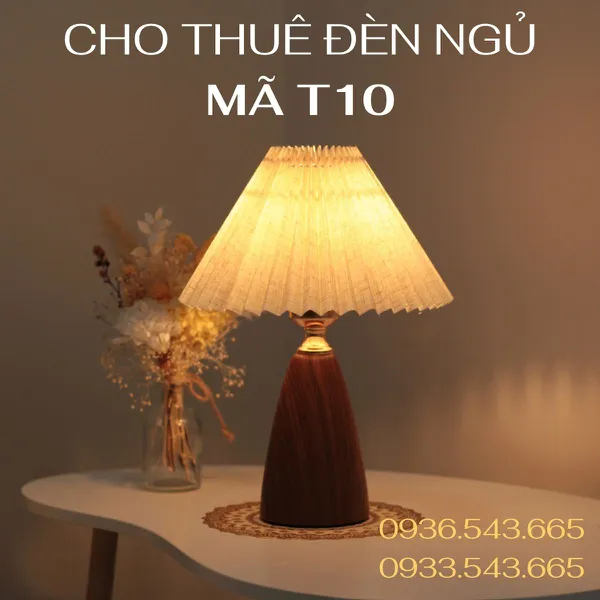 Cho Thuê Đèn Ngủ Thân Kim Loại Mã T10