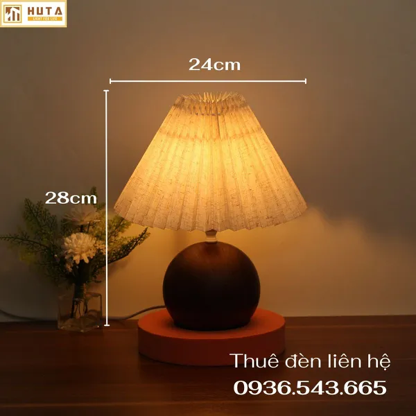 Cho Thuê Đèn Ngủ Thân Kim Loại Mã T8