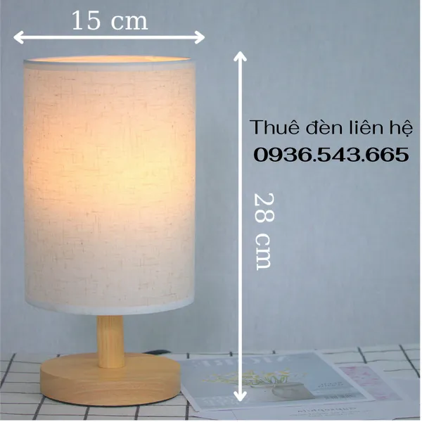 Cho Thuê Đèn Ngủ Decor Thân Gỗ Mã G1