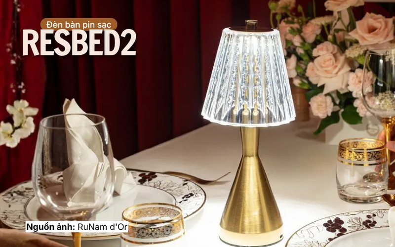 Đèn bàn pin sạc RESBED2
