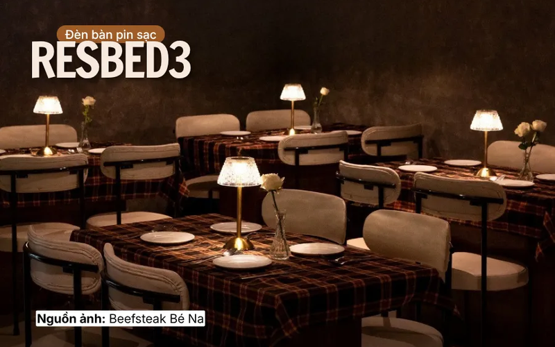 Đèn bàn pin sạc RESBED3