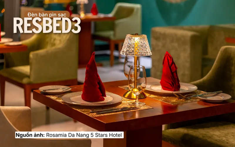 Đèn bàn pin sạc RESBED3