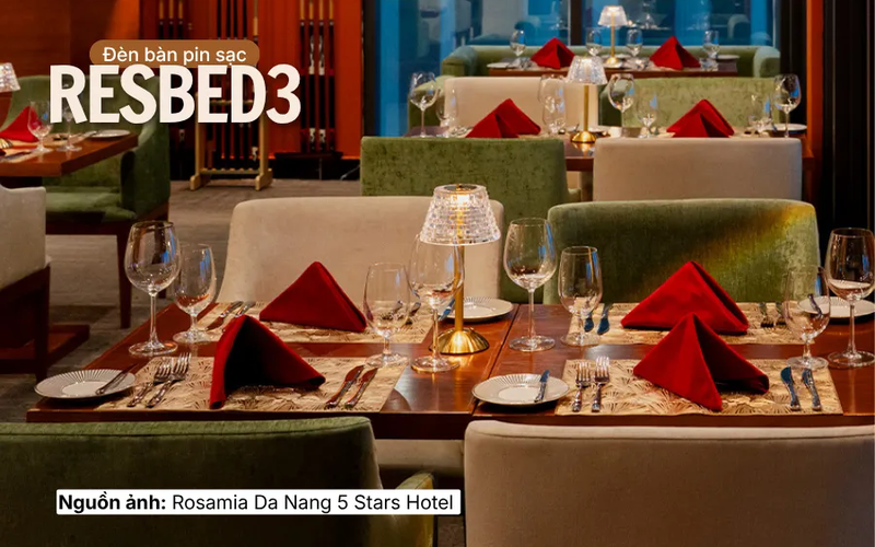 Đèn bàn pin sạc RESBED3