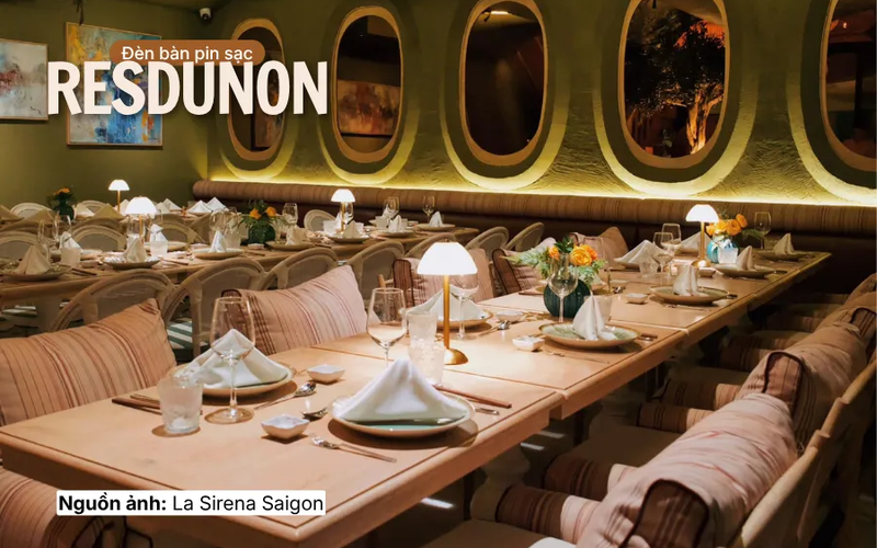 Đèn bàn pin sạc RESDUNON