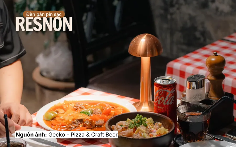 Đèn bàn pin sạc RESNON