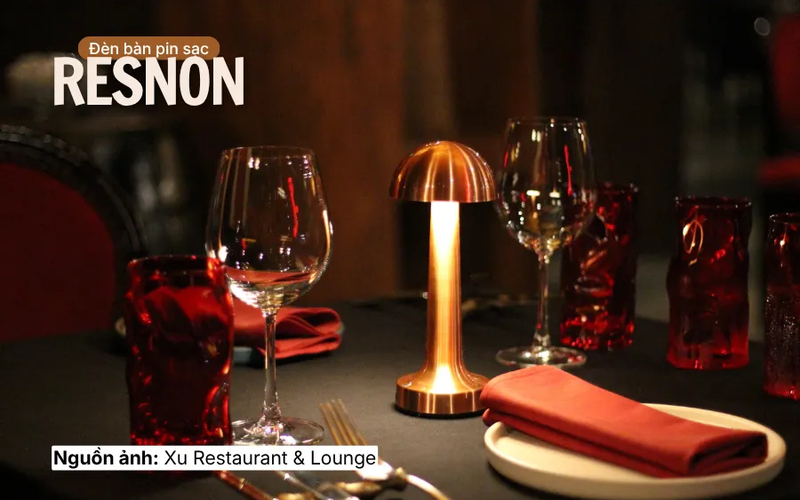 Đèn bàn pin sạc RESNON