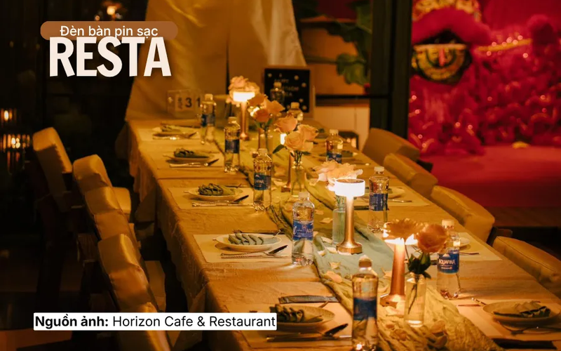 Đèn bàn pin sạc RESTA