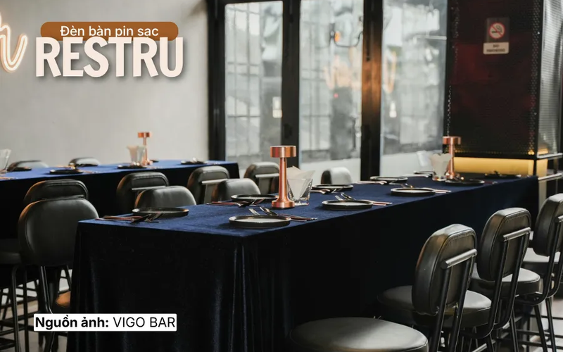 Đèn bàn pin sạc RESTRU