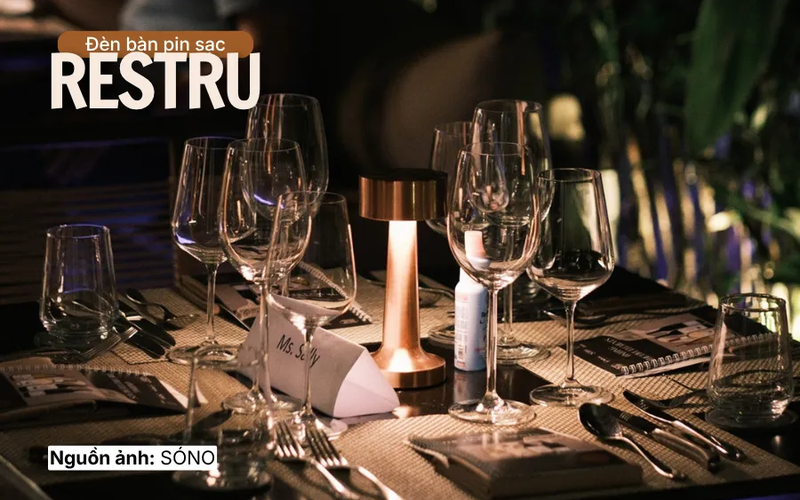 Đèn bàn pin sạc RESTRU