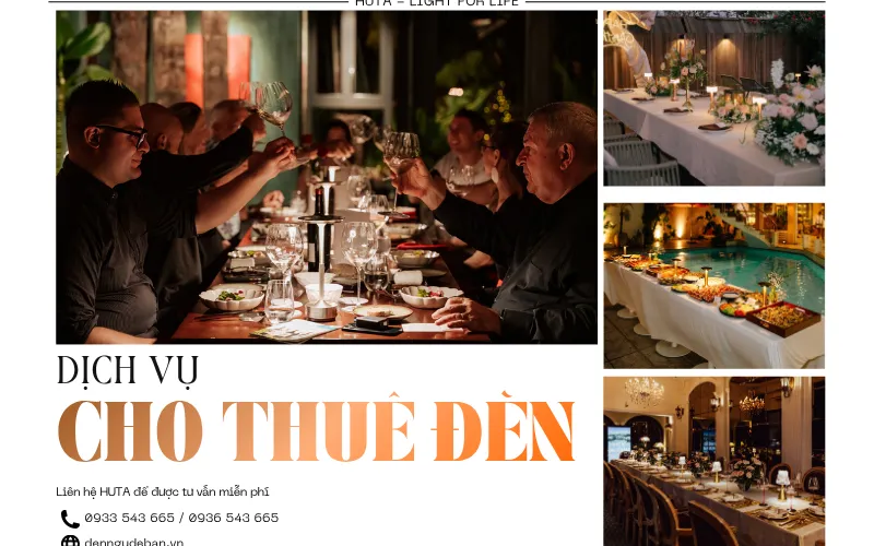 [CHO THUÊ ĐÈN] Dịch Vụ Thuê Đèn Bàn Decor Sự Kiện TPHCM | Nhiều Kiểu Dáng | Giá Ưu Đãi