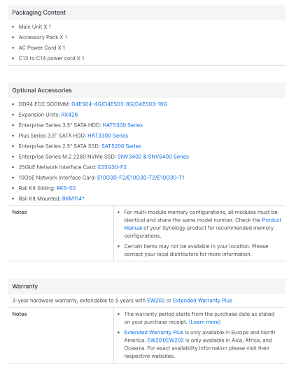 Thiết bị lưu trữ mạng NAS Synology RS1226+ Thiết bị lưu trữ mạng NAS Synology RS1226+