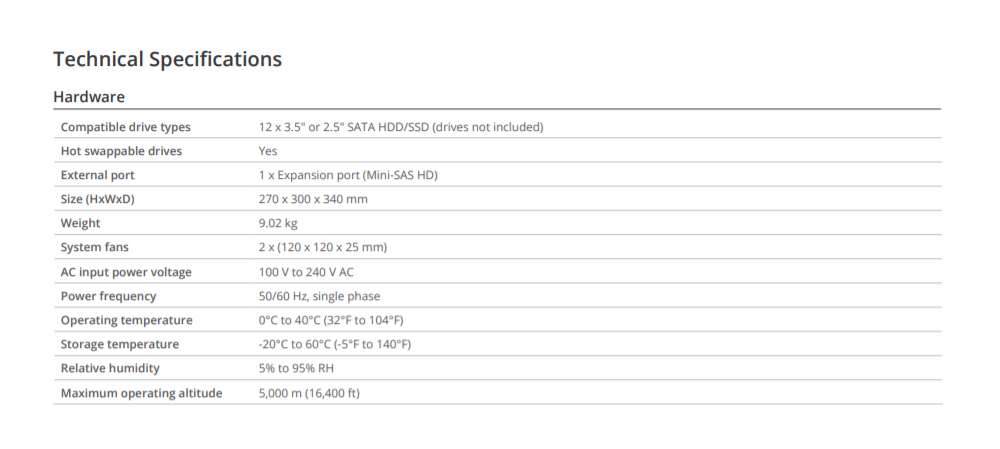 Thiết bị mở rộng NAS Synology DX1222 Thiết bị mở rộng NAS Synology DX1222