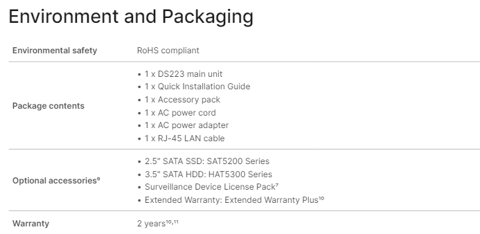 Thiết bị lưu trữ mạng NAS Synology DS223 Thiết bị lưu trữ mạng NAS Synology DS223
