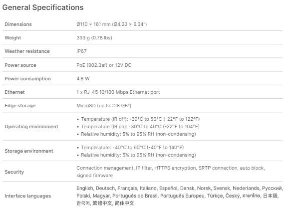 Camera IP Synology BC500 Camera IP Synology BC500