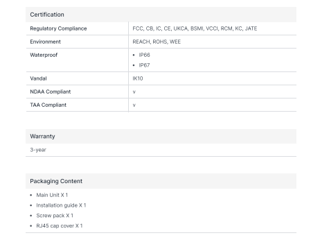 Camera IP Synology TC510 Camera IP Synology TC510