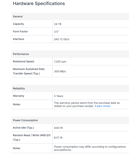 Ổ cứng HDD Synology HAS5320 24TB Ổ cứng HDD Synology HAS5320 24TB