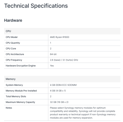 Thiết bị lưu trữ mạng NAS Synology DS725neo+ Thiết bị lưu trữ mạng NAS Synology DS725neo+