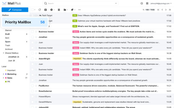 Synology MailPlus Synology MailPlus