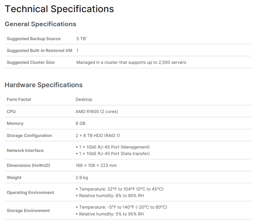 Thiết bị ActiveProtect Synology DP320 Thiết bị ActiveProtect Synology DP320