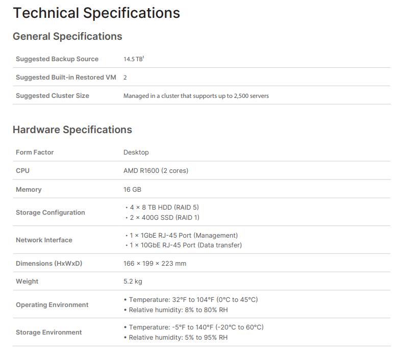 Thiết bị ActiveProtect Synology DP340 Thiết bị ActiveProtect Synology DP340