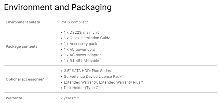 Thiết bị lưu trữ mạng NAS Synology DS223j Thiết bị lưu trữ mạng NAS Synology DS223j