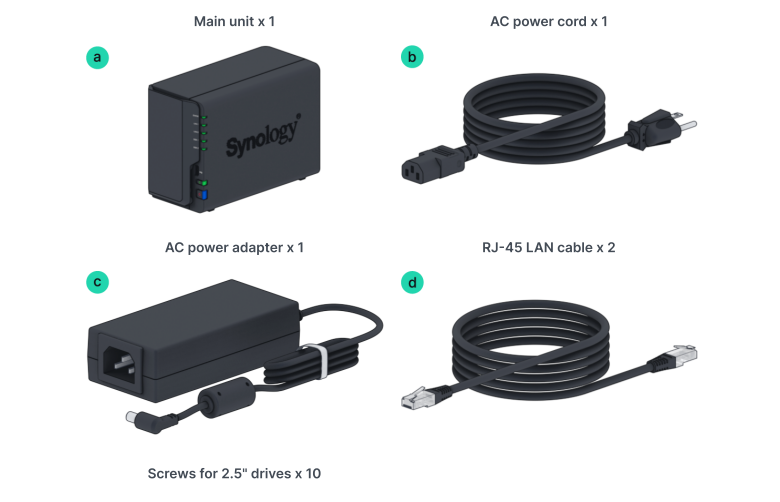 Thiết Bị Lưu Trữ Mạng NAS Synology DS225+ Thiết Bị Lưu Trữ Mạng NAS Synology DS225+