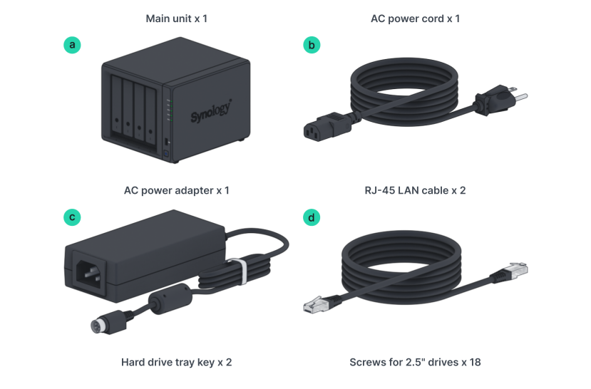 Thiết bị lưu trữ mạng NAS Synology DS425+ Thiết bị lưu trữ mạng NAS Synology DS425+