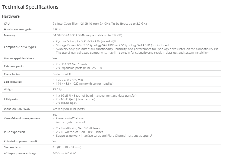 Thiết bị lưu trữ mạng NAS Synology HD6500 Thiết bị lưu trữ mạng NAS Synology HD6500
