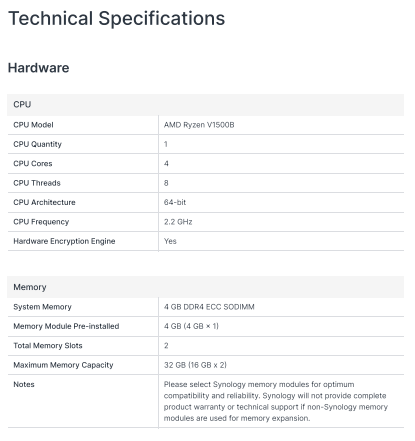 Thiết bị lưu trữ mạng NAS Synology RS1226+ Thiết bị lưu trữ mạng NAS Synology RS1226+