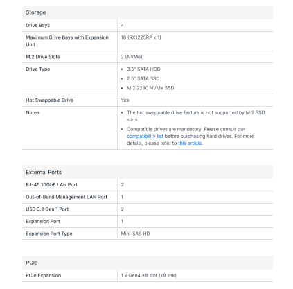 Thiết bị lưu trữ mạng NAS Synology RS1626xs+ Thiết bị lưu trữ mạng NAS Synology RS1626xs+
