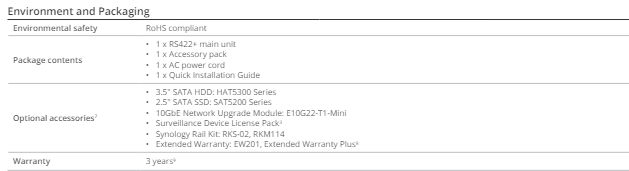 Thiết bị lưu trữ mạng NAS Synology RS422+ Thiết bị lưu trữ mạng NAS Synology RS422+