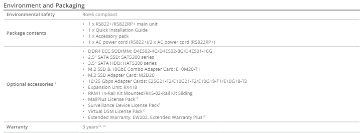 Thiết bị lưu trữ mạng NAS Synology RS822RP+ Thiết bị lưu trữ mạng NAS Synology RS822RP+