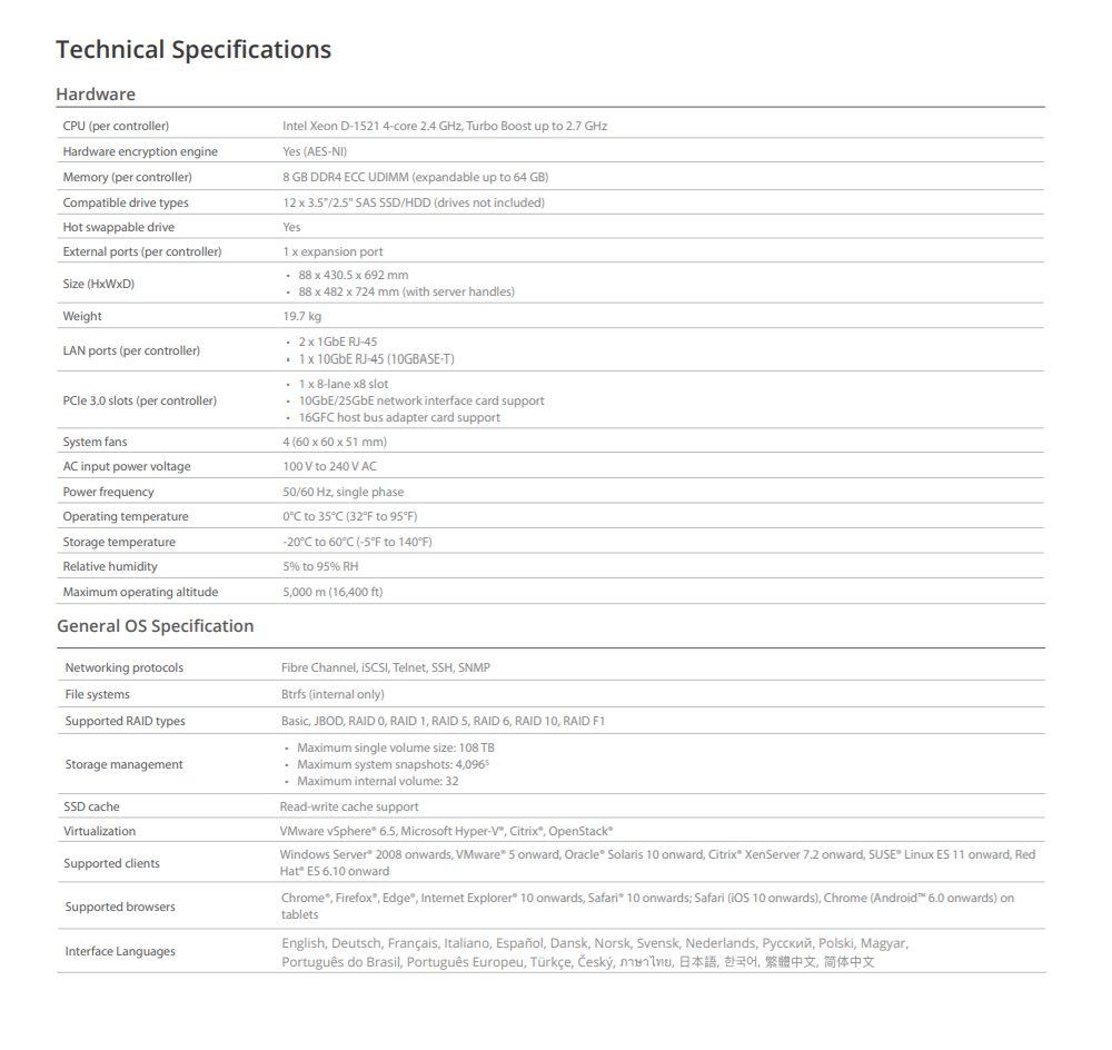 Thiết bị lưu trữ mạng SAN Synology UC3200 Thiết bị lưu trữ mạng SAN Synology UC3200
