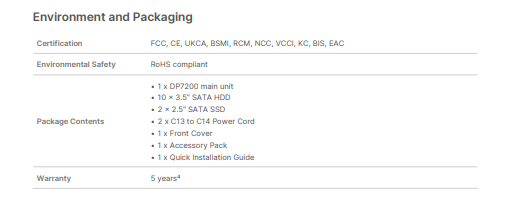 Thiết bị ActiveProtect Synology DP7200 Thiết bị ActiveProtect Synology DP7200