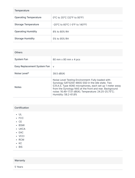 Thiết bị mở rộng NAS Synology RX1225RP Thiết bị mở rộng NAS Synology RX1225RP