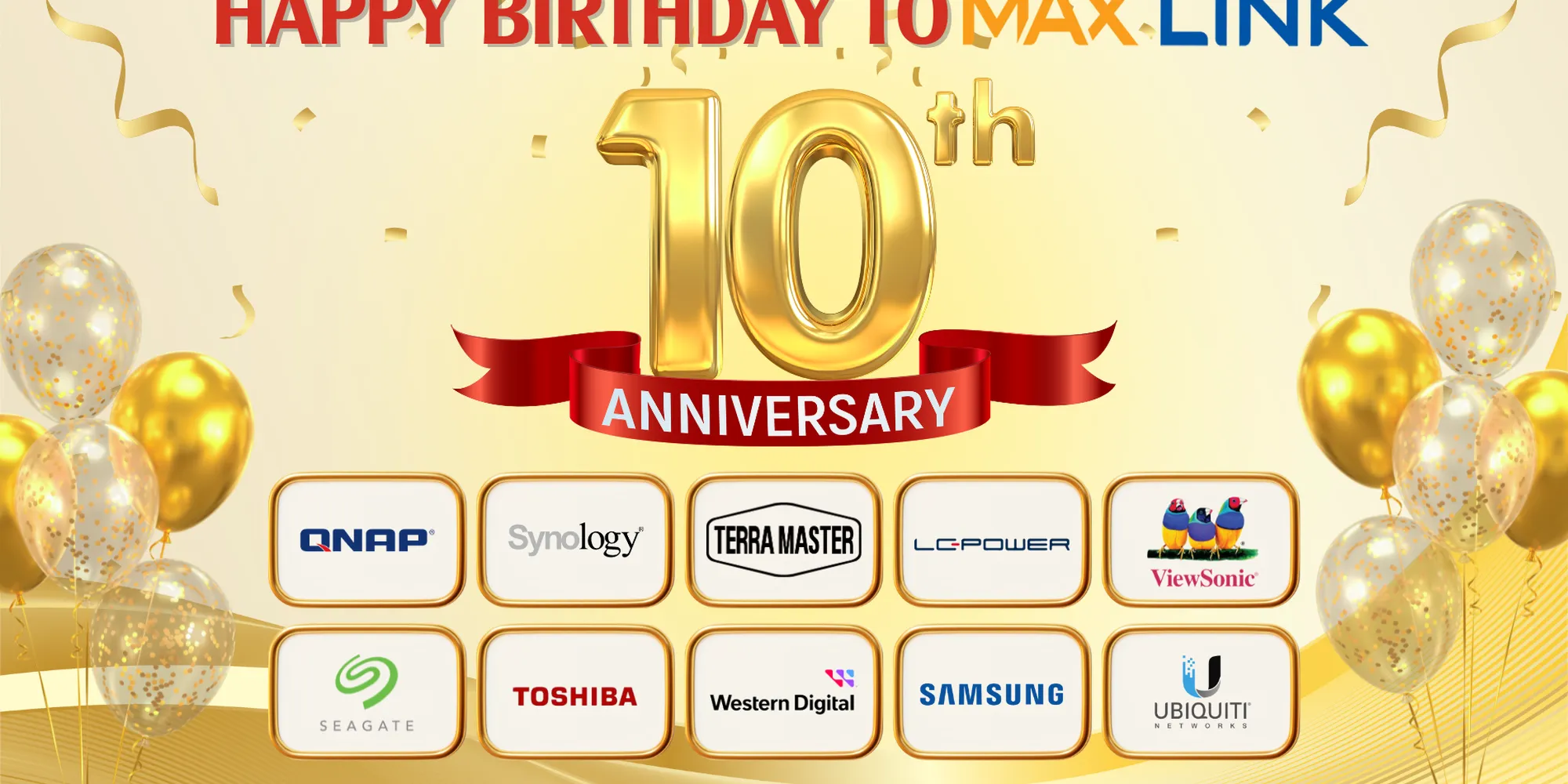 Chúc Mừng Sinh Nhật 10 Tuổi Của MaxLink