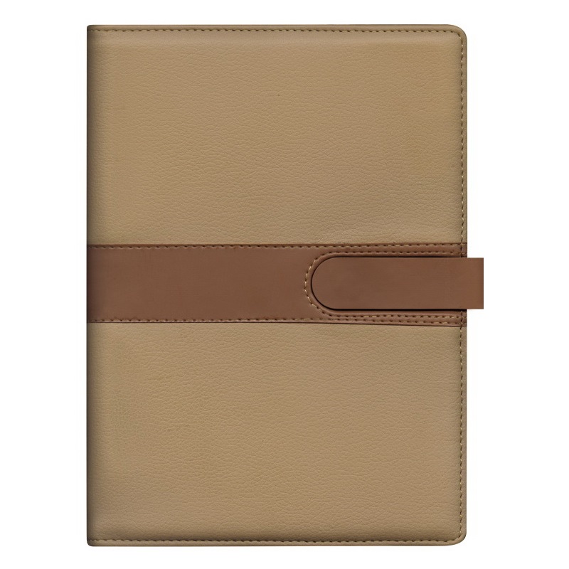 Sổ bìa da cao cấp 6 còng kim loại mẫu màu nâu phối màu da bò Sổ bìa da cao cấp 6 còng kim loại mẫu màu nâu phối màu da bò