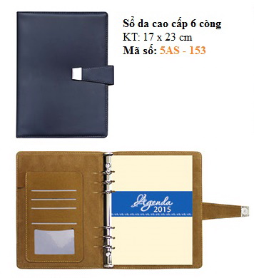 Sổ bìa da cao cấp bìa màu xanh dương đậm kiểu dáng đẹp và sang trọng Sổ bìa da cao cấp bìa màu xanh dương đậm kiểu dáng đẹp và sang trọng