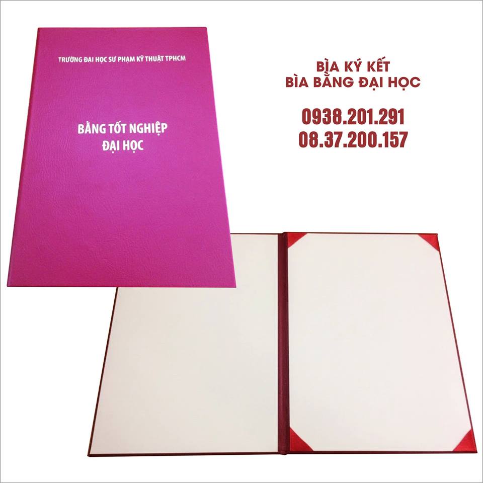 Bìa bằng tốt nghiệp trình ký kết chứng nhận đào tạo đẹp giá rẻ màu đỏ đậm, kích thước A4 Bìa bằng tốt nghiệp trình ký kết chứng nhận đào tạo đẹp giá rẻ màu đỏ đậm, kích thước A4