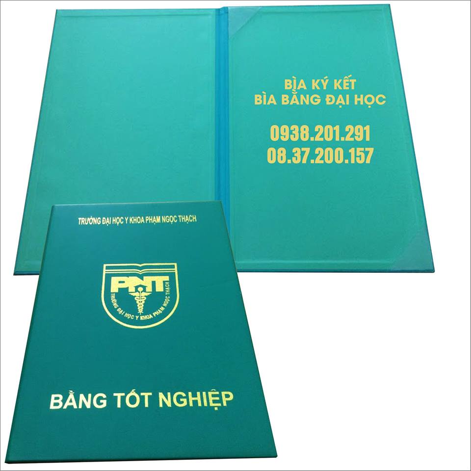 Bìa bằng tốt nghiệp trình ký kết chứng nhận đào tạo đẹp giá rẻ màu xanh lá cây, kích thước A4 Bìa bằng tốt nghiệp trình ký kết chứng nhận đào tạo đẹp giá rẻ màu xanh lá cây, kích thước A4