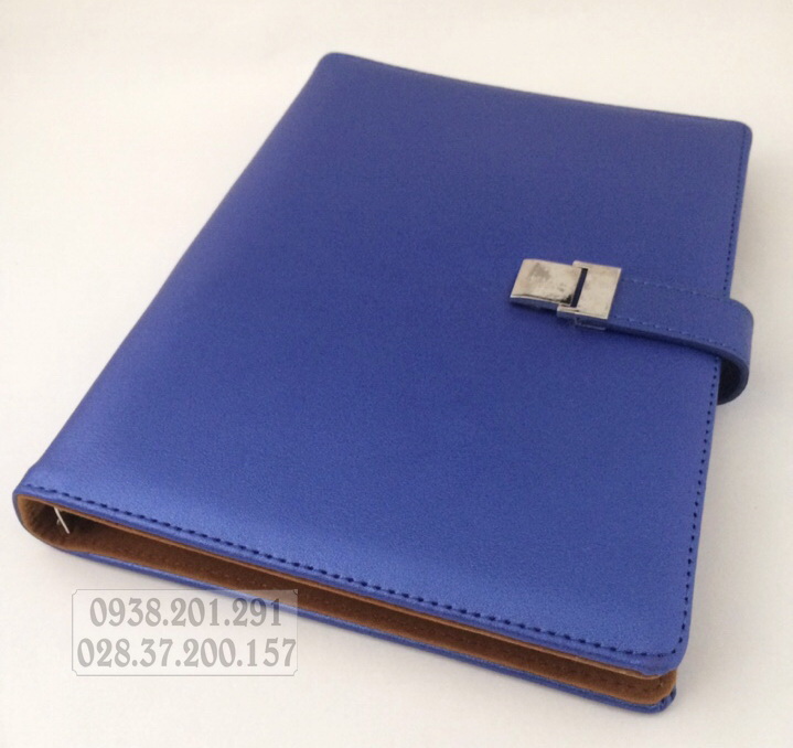 Mẫu sổ tay bìa da 6 còng mới nhất năm 2018 màu xanh dương đẹp và sang trọng Mẫu sổ tay bìa da 6 còng mới nhất năm 2018 màu xanh dương đẹp và sang trọng