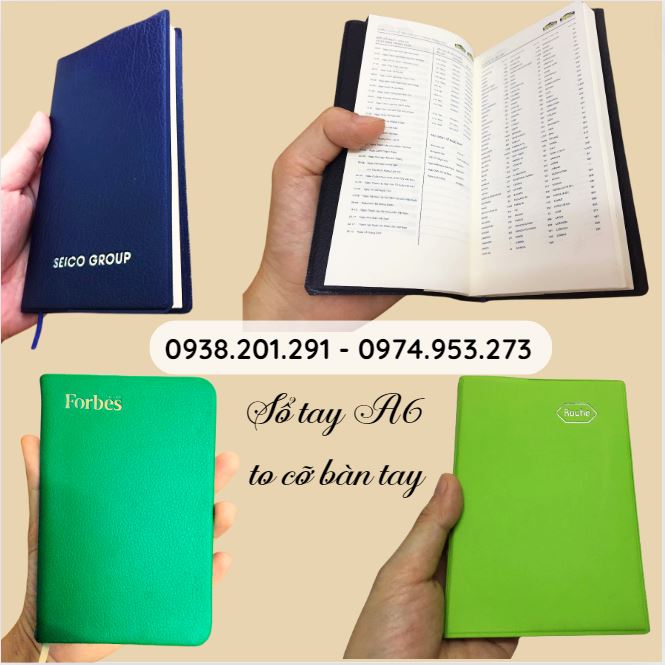 Sổ tay da kích thước A6 tiện dụng phổ biến làm quà tặng và ghi chép trong văn phòng, trường học Sổ tay da kích thước A6 tiện dụng phổ biến làm quà tặng và ghi chép trong văn phòng, trường học