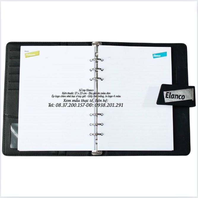 Sổ tay bìa da cao cấp làm quà tặng của công ty Elanco Sổ tay bìa da cao cấp làm quà tặng của công ty Elanco